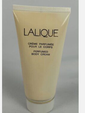 Vintage Lalique Perfumed Body Cream Lotion 1.7 Oz 90% Full Bottle Travel RARE